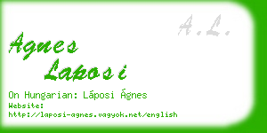 agnes laposi business card